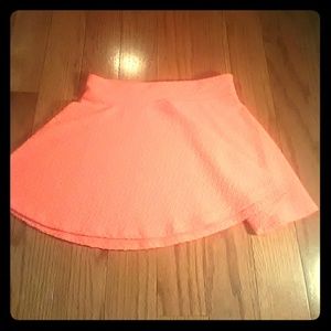 Neon orange skirt
